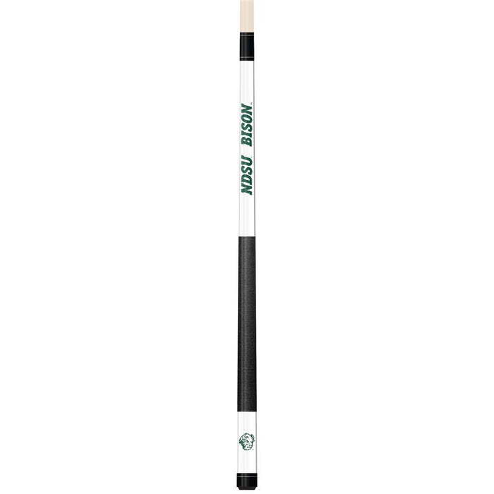 North Dakota State Bison University White Laser Etched Cue