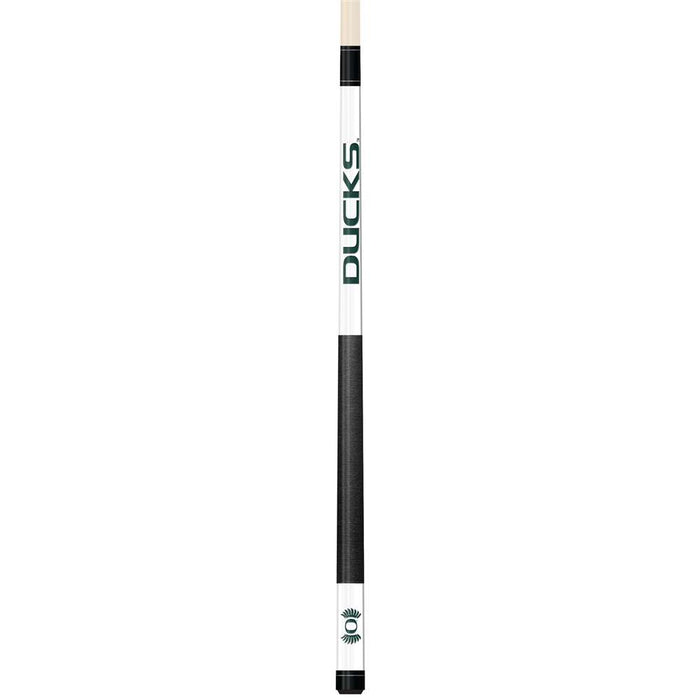 University of Oregon White Laser Etched Cue