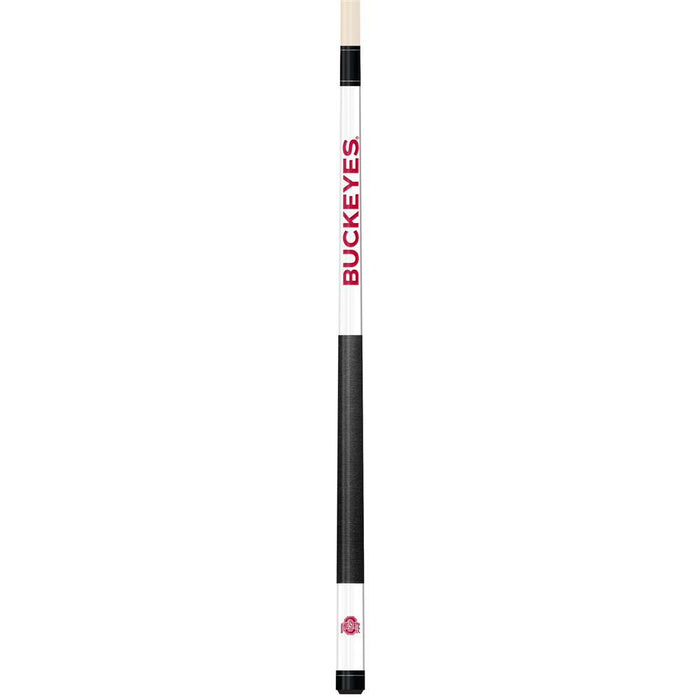 Ohio State Buckeyes White Laser Etched Cue