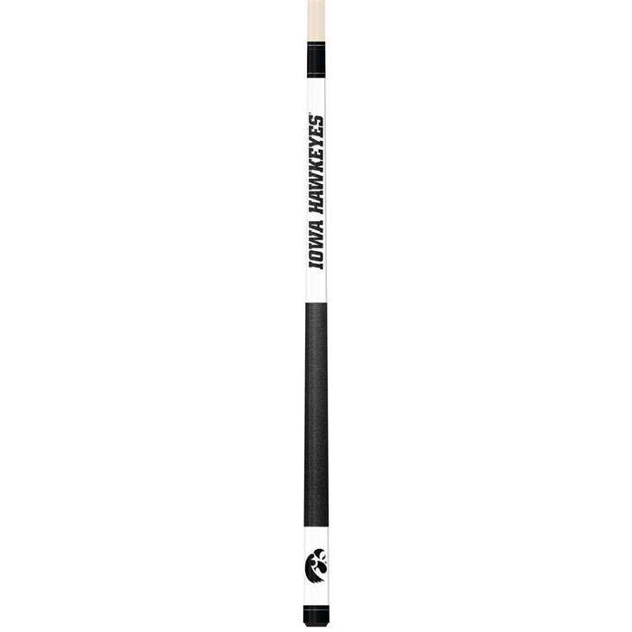 Iowa Hawkeyes White Laser Etched Cue