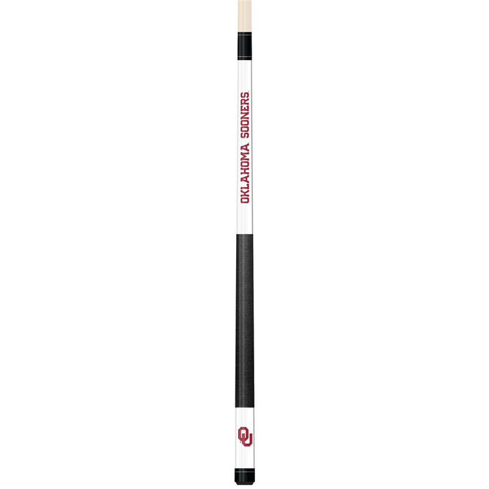 Oklahoma Sooners White Laser Etched Cue
