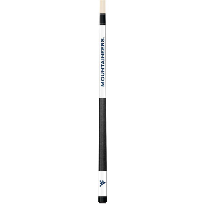 West Virginia Mountaineers White Laser Etched Cue