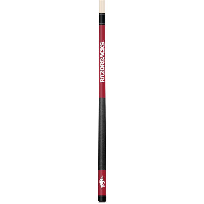 Arkansas Razorbacks Colored Laser Etched Cue