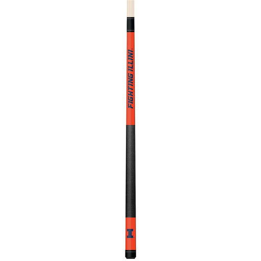 Illinois Fighting Illini Colored Laser Etched Cue