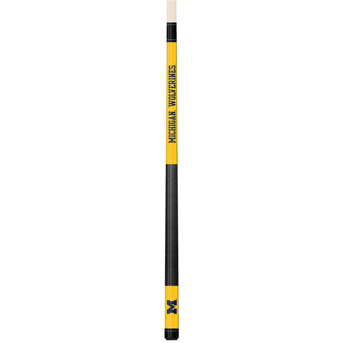 Michigan Wolverines Colored Laser Etched Cue