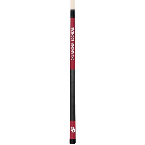 Oklahoma Sooners Colored Laser Etched Cue