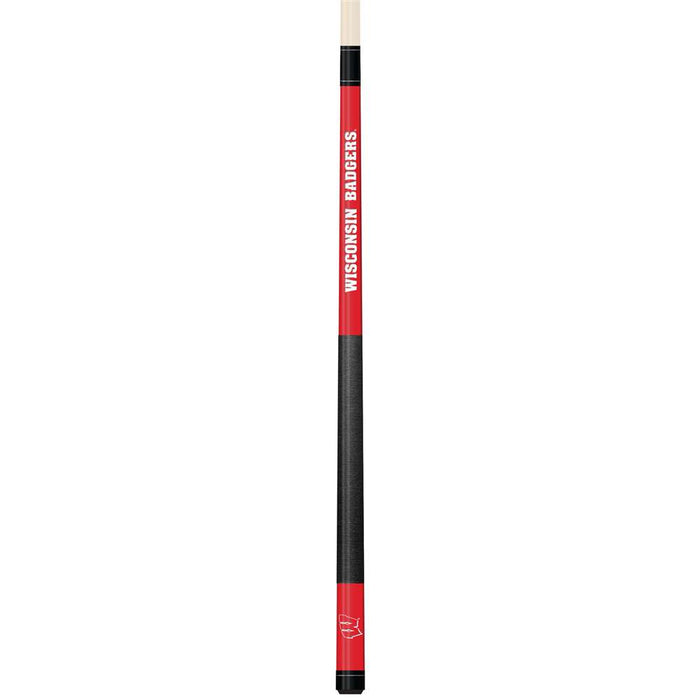 Wisconsin Badgers Colored Laser Etched Cue