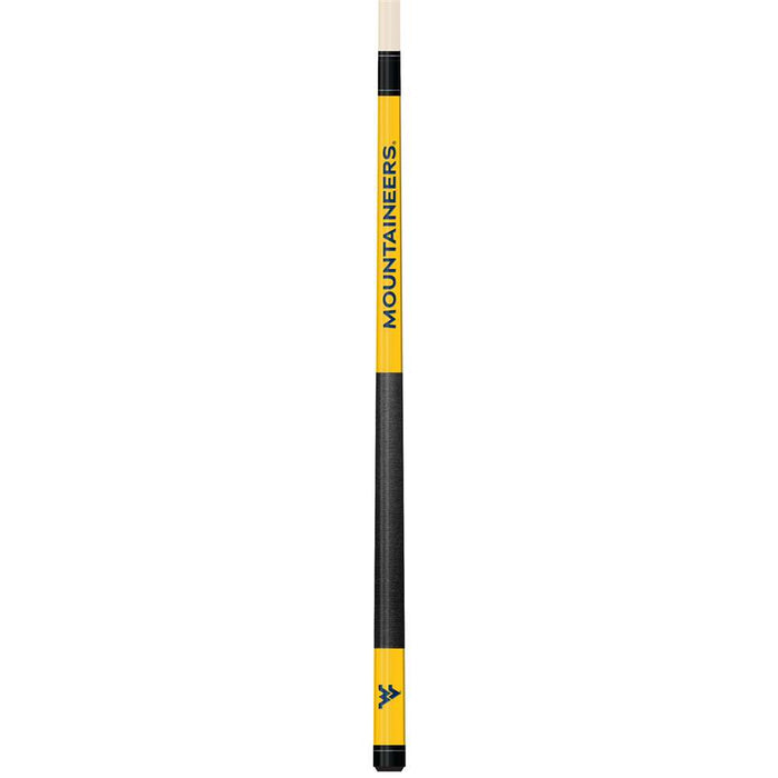 West Virginia Mountaineers Colored Laser Etched Cue