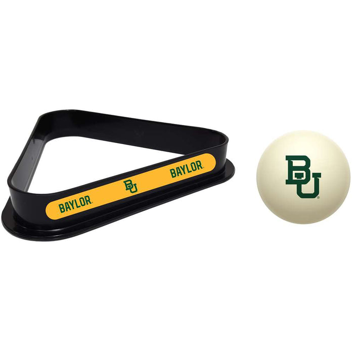 Baylor Bears Cue Ball and 8 Ball Rack