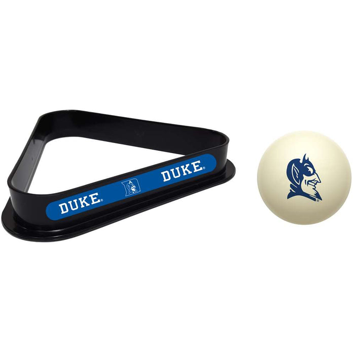 Duke Blue Devils Cue Ball and 8 Ball Rack