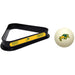 North Dakota State Bison Cue Ball and 8 Ball Rack