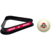 Ohio State Buckeyes Cue Ball and 8 Ball Rack