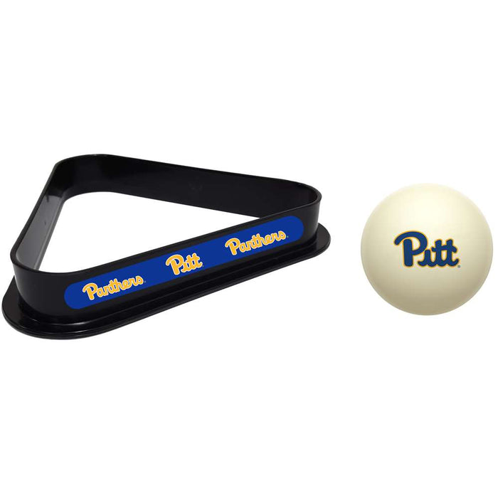 Pittsburgh Panthers Cue Ball and 8 Ball Rack