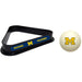 Michigan Wolverines Cue Ball and 8 Ball Rack