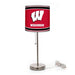Wisconsin Badgers Chrome Lamp