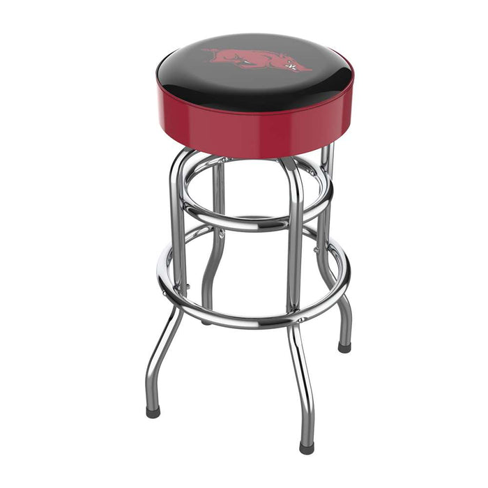 Arkansas Razorbacks Chrome Bar Stool