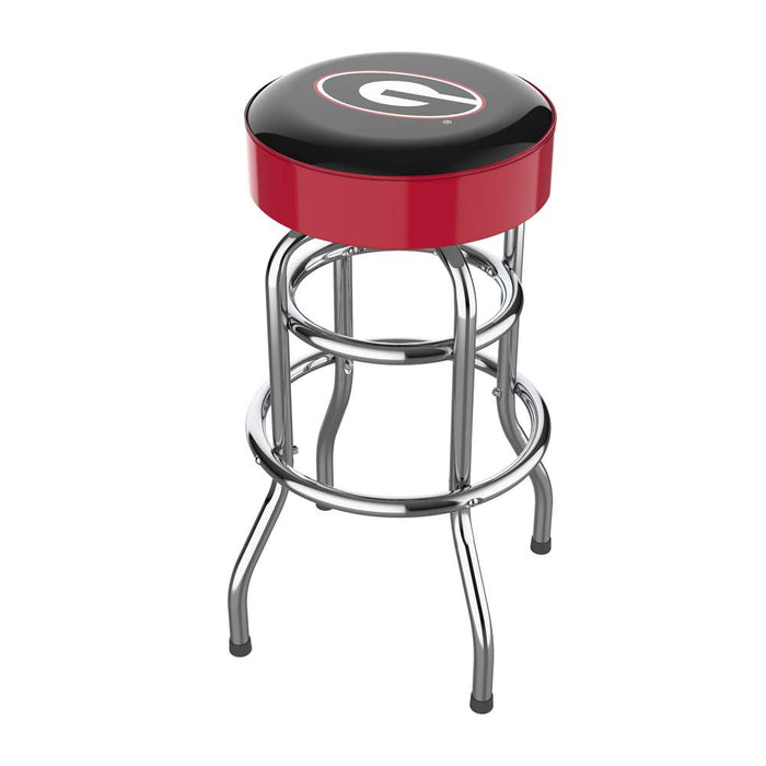 Georgia Bulldogs Chrome Bar Stool