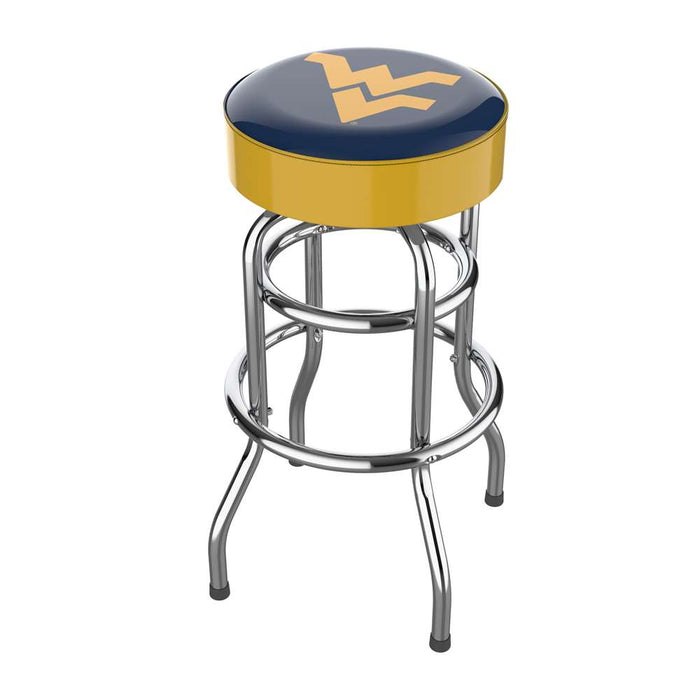 West Virginia Mountaineers Chrome Bar Stool