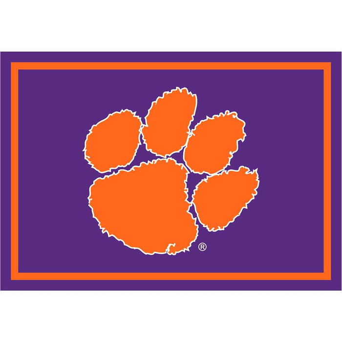 Clemson Tigers 4x6 Spirit Rug