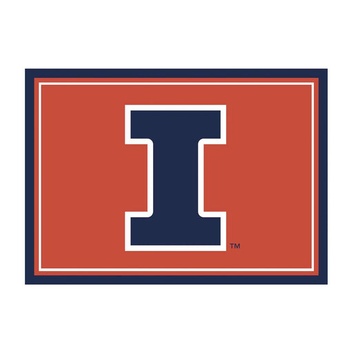 Illinois Fighting Illini 4x6 Spirit Rug