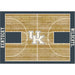 Kentucky Wildcas 4x6 Courtside Rug