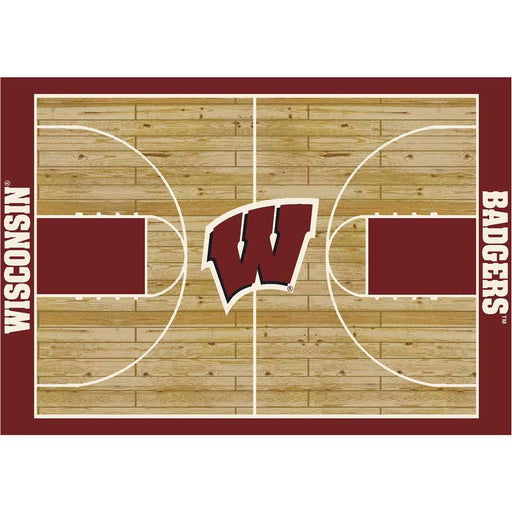 Wisconsin Badgers 4x6 Courtside Rug