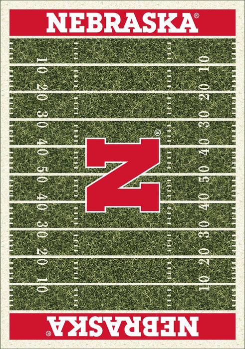 Nebraska Corn Huskers 6x8 Homefield Rug