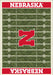 Nebraska Corn Huskers 6x8 Homefield Rug