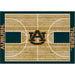Auburn Tigers 6x8 Courtside Rug