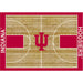 Indiana Hoosiers 6x8 Courtside Rug