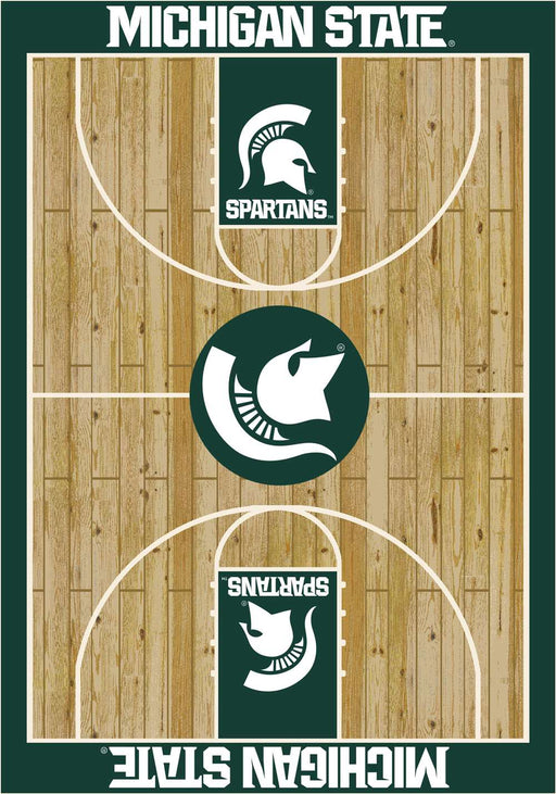 Michigan State Spartans 6x8 Courtside Rug