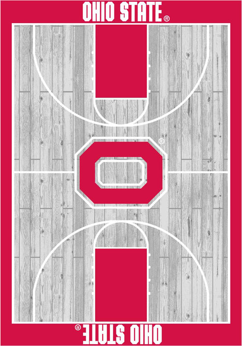 Ohio State Buckeyes 6x8 Courtside Rug