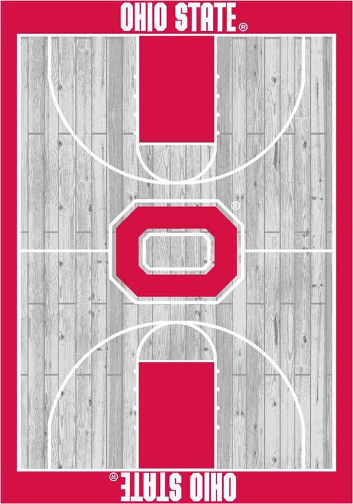 Ohio State Buckeyes 6x8 Courtside Rug