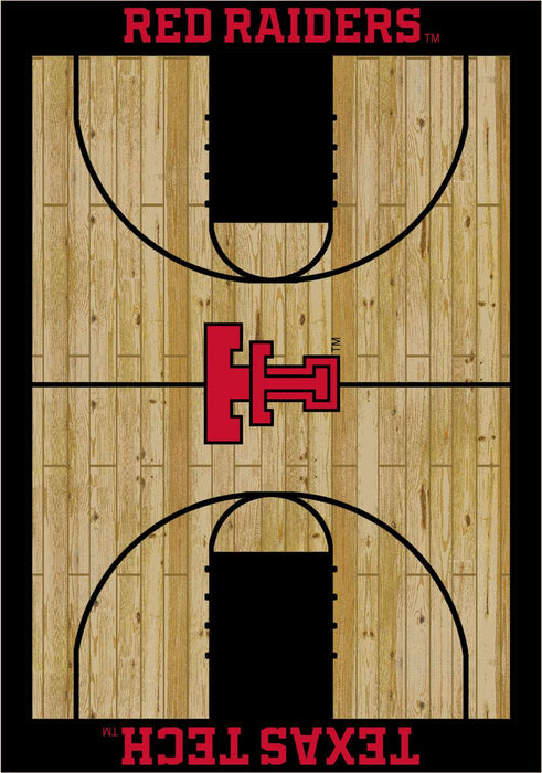 Texas Tech Red Raiders 6x8 Courtside Rug