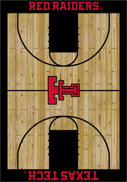 Texas Tech Red Raiders 6x8 Courtside Rug