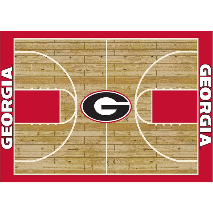 Georgia Bulldogs 6x8 Courtside Rug