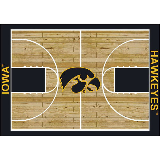 Iowa Hawkeyes 6x8 Courtside Rug