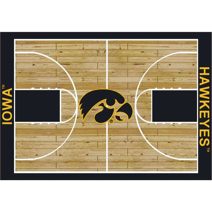 Iowa Hawkeyes 6x8 Courtside Rug