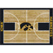 Iowa Hawkeyes 6x8 Courtside Rug
