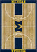 Michigan Wolverines 6x8 Courtside Rug