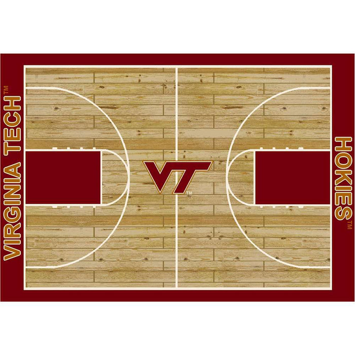 Virginia Tech Hokies 6x8 Courtside Rug