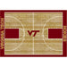 Virginia Tech Hokies 6x8 Courtside Rug