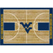 West Virginia Mountaineers 6x8 Courtside Rug