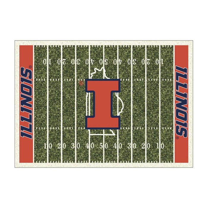 Illinois Fighting Illini 8x11 Homefield Rug