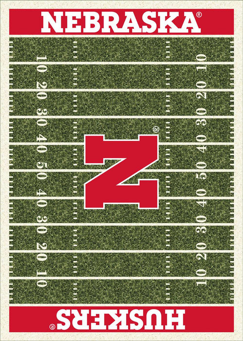 Nebraska Corn Huskers 8x11 Homefield Rug