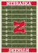 Nebraska Corn Huskers 8x11 Homefield Rug