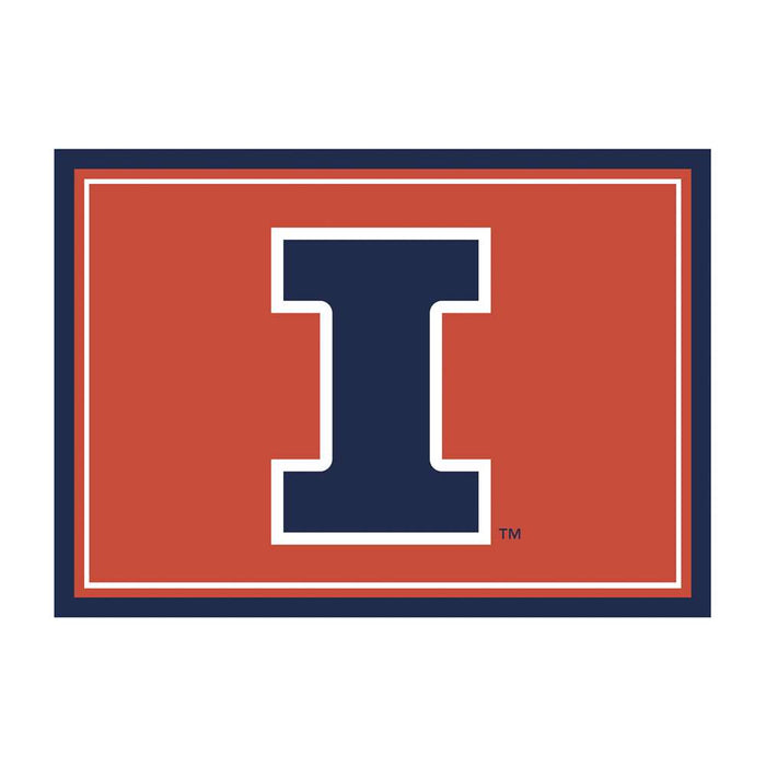 Illinois Fighting Illini 8x11 Spirit Rug