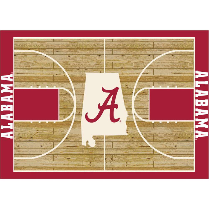 Alabama Crimson Tide 8x11 Courtside Rug