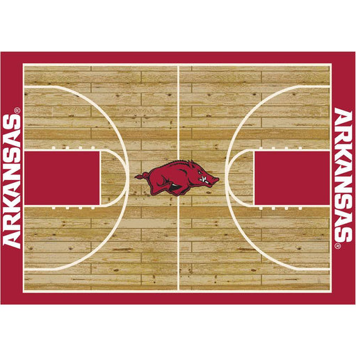 Arkansas Razorbacks 8x11 Courtside Rug