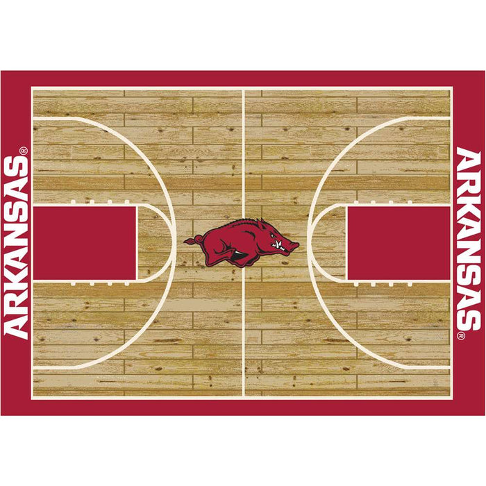 Arkansas Razorbacks 8x11 Courtside Rug